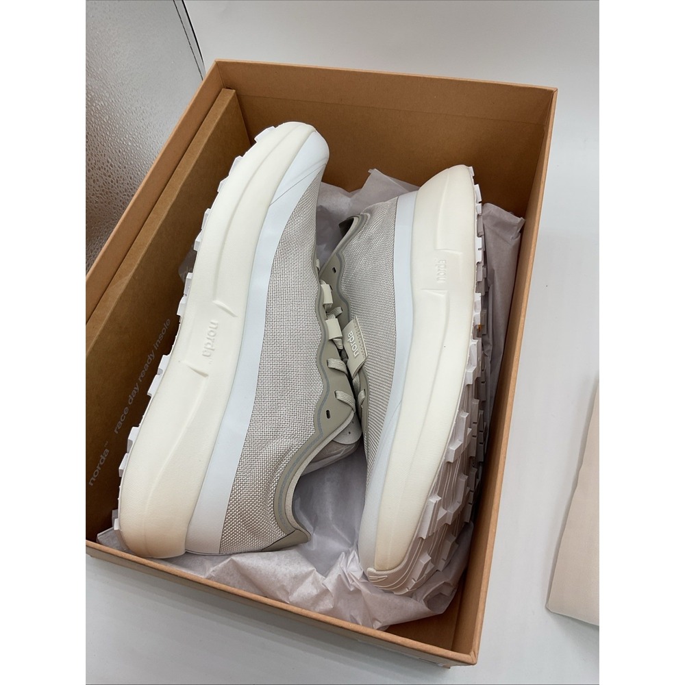 New Norda 005 M Neve Shoes Trail Running Beige Sz: 11 - Picture 8 of 9